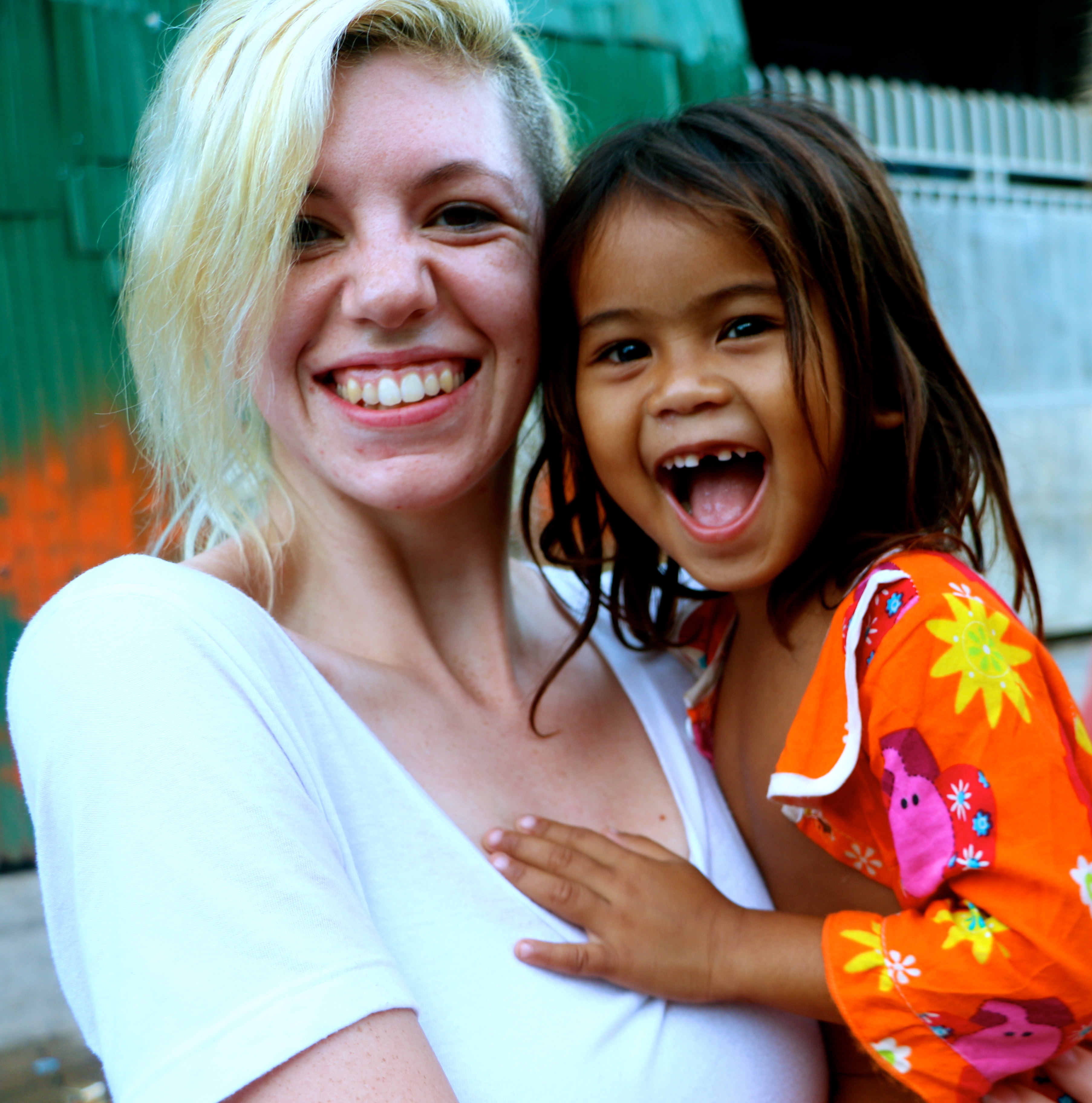Casie Germonto, a member of our missions trip, and a friend.